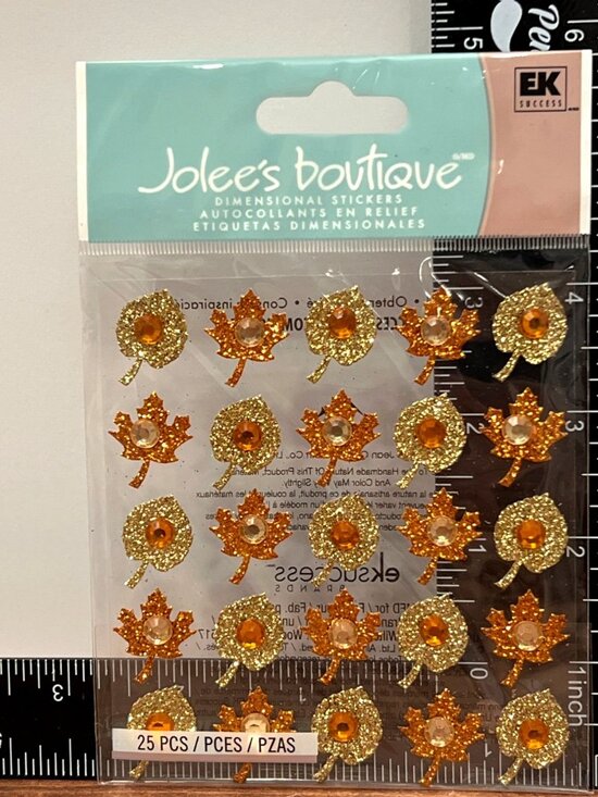 Jolees Boutique FALL LEAVES 50-20424 Dimensional Stickers EMBELLISHMENT - Picture 1 of 4